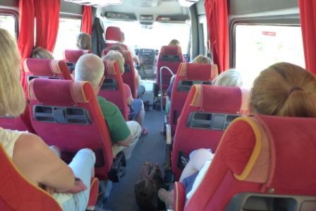 Castelbuono - Madonien Wir sitzen im alle im Bus mit allen Koffern und wir fahren in Richtung Osten zur