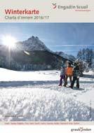 Winter- und Loipenkarte Neben einem geografischen Überblick bieten die Winter- und Loipenkarte der Ferienregion Engadin Scuol Informationen zu Winterwanderungen, Schneeschuhrouten und Langlaufloipen.