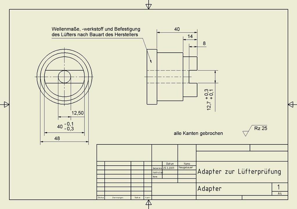 Adapter für Wellendurchmesser größer 20 mm AG