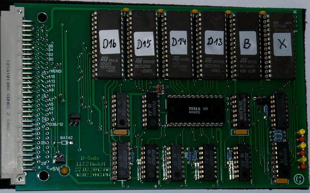 Modul 1 Mit Modul 1 steht eine ROM-Disk zur Verfügung, die einen Großteil der Programme für den LLC2 enthält. Sie ist mit 4X 27C256 (E)EPROMs bestückt und bietet reichlich Platz.