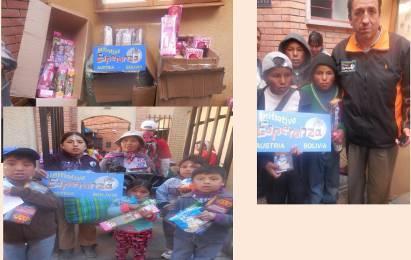 Geschenkaktion zu Weihnachten für arme Kinder Geschenke zu Weihnachten sind bei armen Familien in Bolivien eine Seltenheit, da die