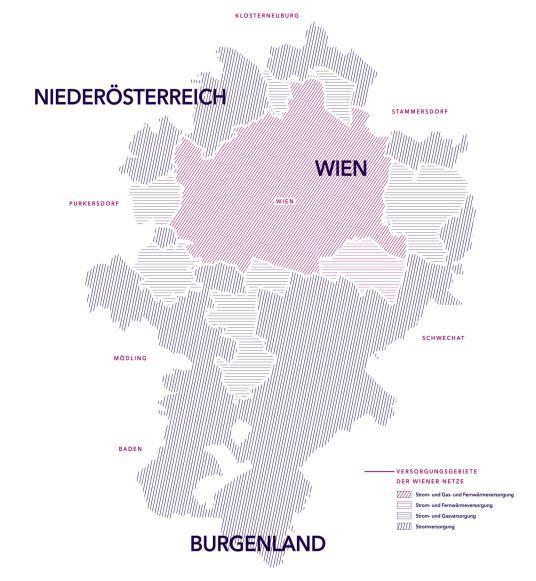 VERSORGUNGSGEBIET 2,1 Millionen KundInnen in Wien, Teilen von Niederösterreich, Burgenland und dem Ybbstal.