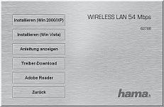 Packungsinhalt: 1x Wireless LAN PCI-Card 54 Mbps 1x Antenne (aufschraubbar) 1x Treiber CD-ROM 1x gedruckte Bedienungsanleitung Hinweis zum Aufstellungsort: Die Verbindungsqualität ist stark abhängig