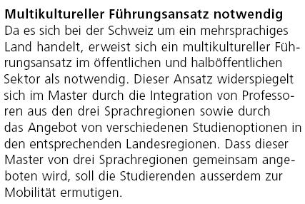 Verwaltung im PMP Grundstudium Spezialisierung und