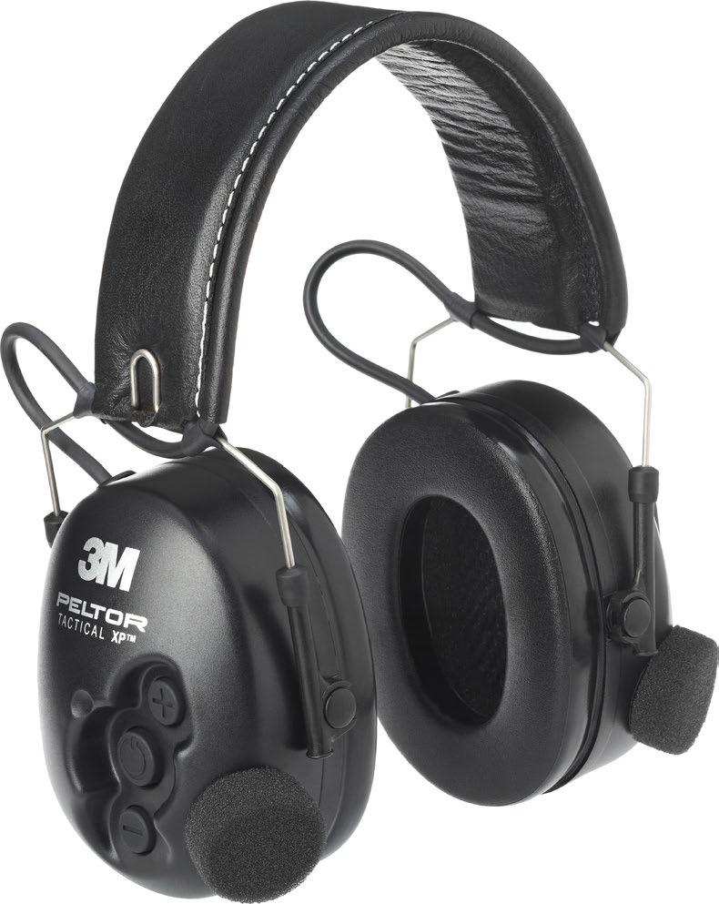 Elektronischer, pegelabhängiger Gehörschützer 3M PELTOR Tactical XP SNR: 33 Weiche Dichtungsringe bieten optimalen Sitz & erhöhte Rutschfestigkeit Hochdämmende Kapseln Niveauabhängige Funktion