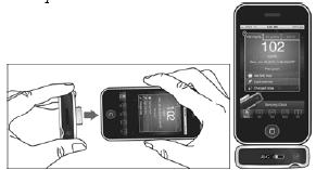 Wenn Ihr ibgstar Messgerät bereits an Ihrem iphone oder ipod touch angeschlossen ist, starten Sie einfach die ibgstar Diabetes-Manager-App, um die Synchronisierung zwischen Messgerät und App zu