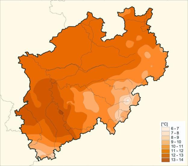 Klimadiagramme der jeweiligen Schutzgebiete in Deutschland für je ein feuchtes und ein trockenes Szenario abgerufen werden können. So wird z. B.