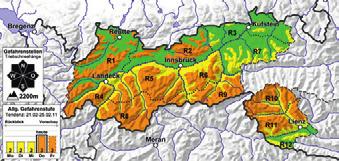 infografik Lawinenwarndienst Tirol TOuRenpLanung Lawinenlageberichte (LLB) auslösewahrscheinlichkeit Spontan sind viele große Lawinen, auch in mäßig steilem Gelände zu erwarten.