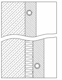 Wand Dämmung Wärmeverteilschicht Wandheiz-/-kühlsysteme mit Systemplatte und Dämmung; Heizrohre, -leitungen in der Wärmeverteilschicht (Wandputz) Wandverkleidung mit integrierten Heizrohren ggf.