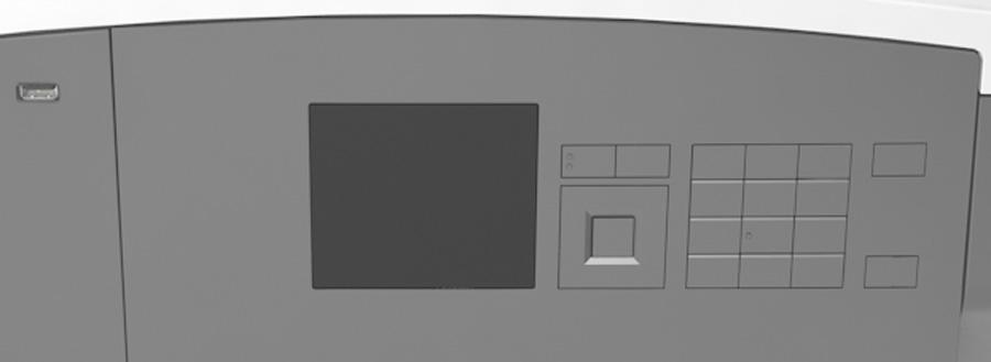 Verwenden von MS810n, MS810dn, MS811n, MS811dn, MS812dn 49 Bei Verwendung von optionalen Fächern: Verwenden Sie stets eine Basis mit Rollen, wenn der Drucker mit einem 2100-Blatt-Fach konfiguriert