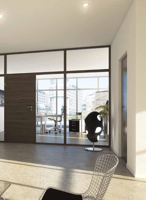 Neue Perspektiven im Zusammenspiel von Tür und Glas verleihen Ihren Räumen einen unverwechselbaren Charakter.