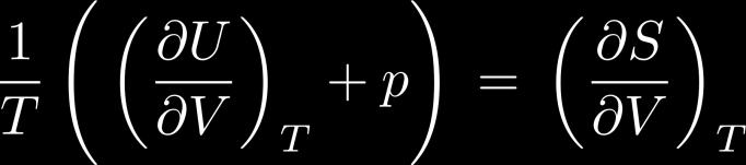 Lösung: a) Die erste partielle Ableitung erfordert die Funktion U = U(T,V ) zu betrachten. 1.