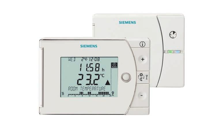 Batterieuhr, mit Empfänger Thermostate Siemens n 108