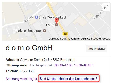 Google Local > Der zentrale Punkt: Google My Business (https://www.google.