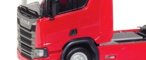 Some of the topics in issue 2/17: 307659 14,95 Scania CR 20 ND Zugmaschine, rot / Scania CR 20 ND rigid