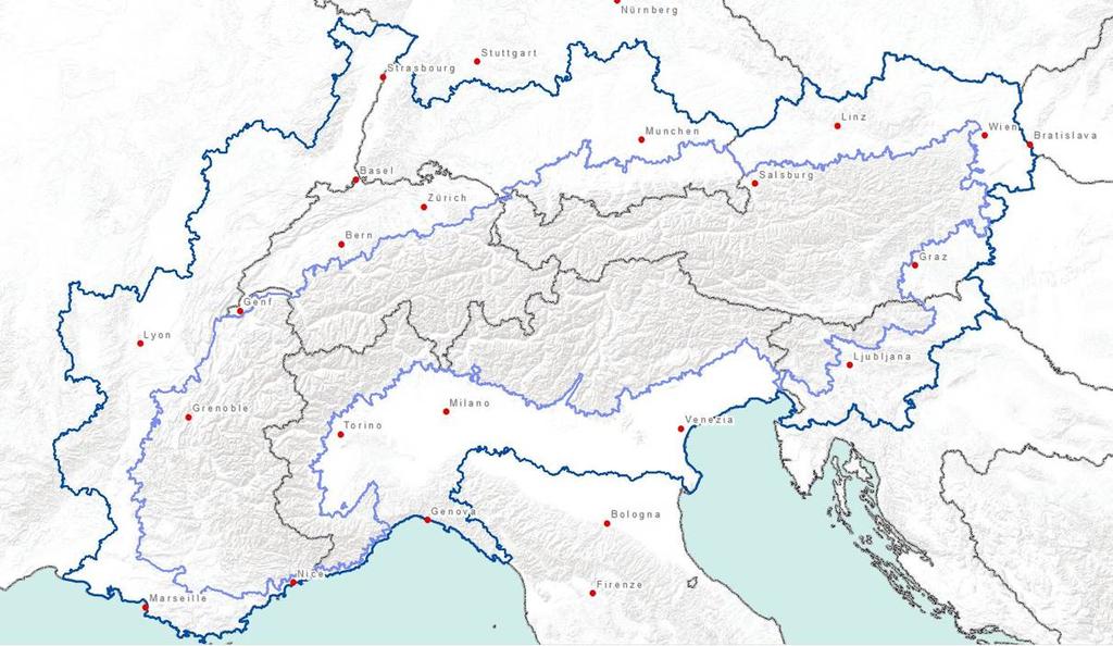 Makroregion 2015 Innovationssystem Südtirol Grenzen