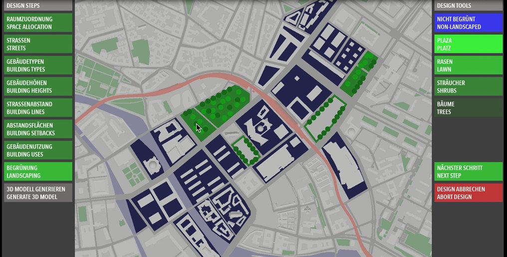 Die Einbeziehung der Öffentlichkeit in die Planung des Öffentlichen Raums Die Bauverwaltung stellt das 3d- Stadtmodell, generiert über Geo- Informationssysteme, zur Verfügung.