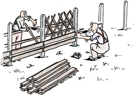 8 Wie sich Streit vermeiden lässt Errichtet der Grundstückseigentümer die Einfriedung wie Zaun oder Mauer auf seinem Grundstück, das heißt an der Grenze, muss er für die Kosten der Instandhaltung