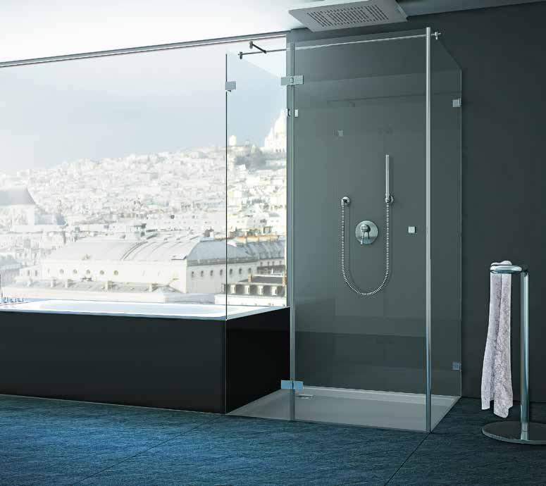 Viereck mit wannenanschluss Bade- Die Aussicht auf ein perfekt abgestimmtes Badambiente genießen Vielfach eröffnen Räume die Option, eine Dusche direkt an die Badewanne anzuschließen.