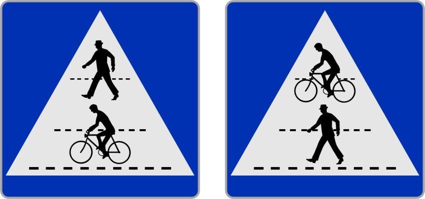 über dem Schutzweg zulässig. 2b. KENNZEICHNUNG EINER RADFAHRERÜBERFAHRT Dieses Zeichen kennzeichnet eine Radfahrerüberfahrt ( 2 Abs.