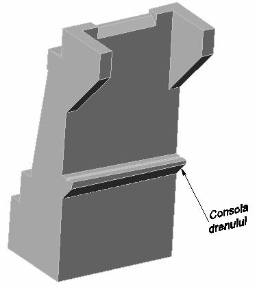 Aripile sunt elemente de racordare executate din beton simplu sau armat, au înălţime