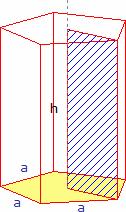 Dieser Punkt hat von allen Eckpunkten des Prismas die gleiche Entfernung. Somit ist er der Mittelpunkt der Umkugel. Nach dem Satz des Pythagoras ist R = 21 a/6 0.76 a.