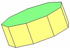 Eine Kugel, die alle Seitenflächen des Prismas berührt, existiert nicht. Man kann aber eine Inkugel betrachten, die die quadratischen Seitenflächen berührt.