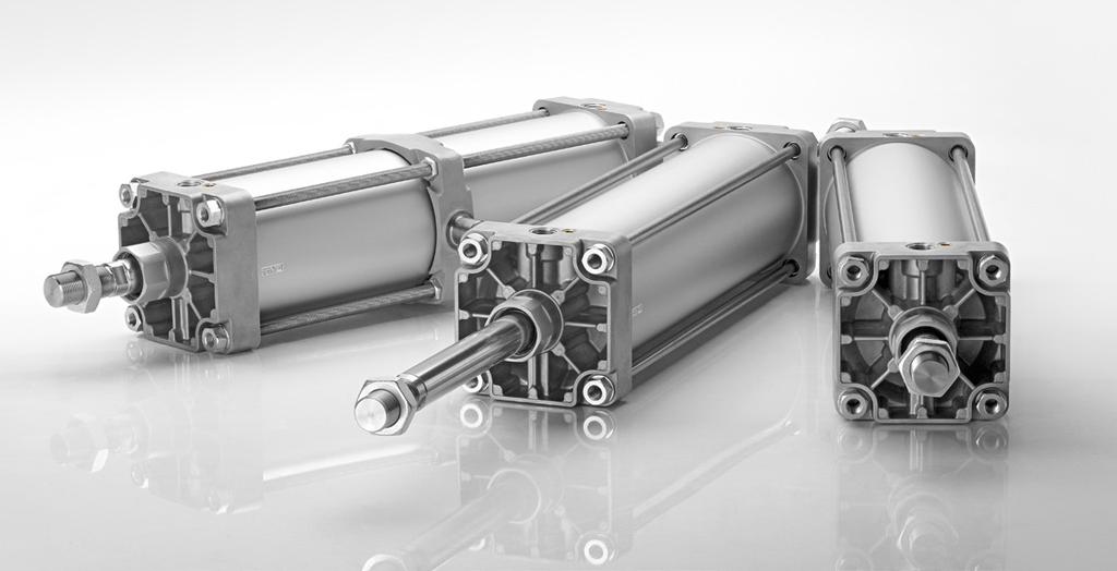 Applikationen Pneumatikzylinder Serie ITS 3 Mit Kolbenkräften von bis zu fünf Tonnen und Hublängen von bis zu