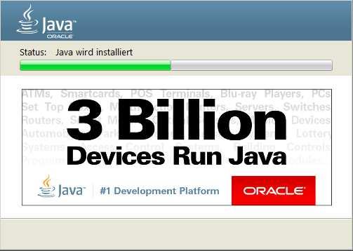 Installation der IDE II - Java Zuerst Java installieren sofern nicht vorhanden: