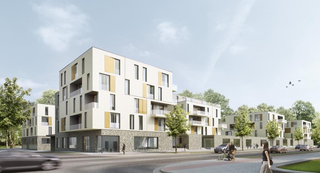Wohnungsbau Wohnbebauung Am Eichenpark Hannover-Langenhagen Wettbewerb 1.