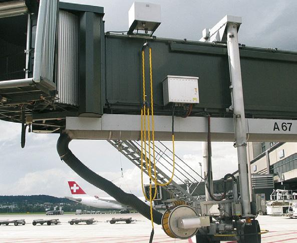 00 Hz- Stromversorgungssysteme stellen die externe Stromversorgung von Flugzeugen am Boden sicher.