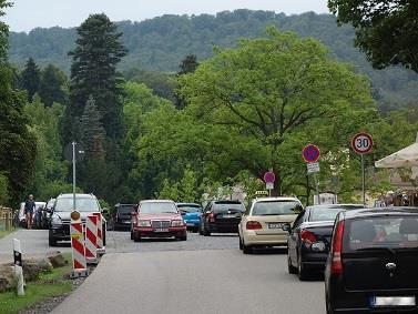 Dokumentation der Verkehrssituation im Bereich Schloss-Plateau (20.7.