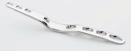 LCP Handgelenks-Arthrodesenplatten Stahl und Titan Standardbiegung* Stahl
