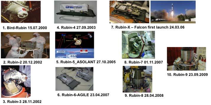 Satellitenprojekte (2000 2010) Technologietests in Kooperation mit