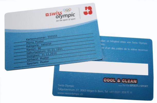 Swiss Olympic Talent Card National/Regional Vorteile für Talente: 1.