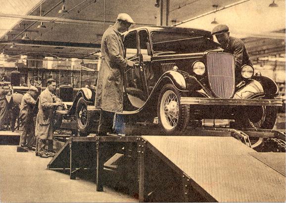 Die Prinzipien der Industrialisierung sind insbesondere bei Ford und Toyota stetig in Richtung One-piece-flow weiterentwickelt worden 1913 Hohe Produktivität durch Massenfertigung