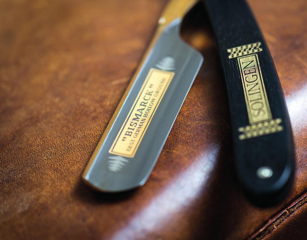 Das Rasiermesser Zunächst etwas Fachkunde über Ausführung und Herstellung eines Rasiermessers, welches aus Klinge mit Erl und Angel sowie zwei Schalen (Griffplatten) besteht.