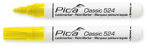 Classic Line Classic 524 Industrie Lackmarker Pica Classic 524 Industrie Lackmarker ür permanente Markierungen auf nahezu allen Oberflächen Gute eckkraft für gut sichtbare kräftige Markierungen