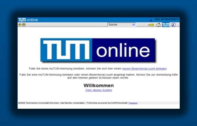 Websites regarding the studies TUMonline (campus.tum.de) o Registration for examination o Study status notably Modules on Special Topics o and more Website of the studies (www.