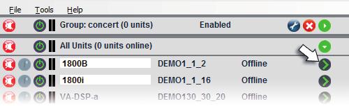 Enter Demo Mode / Leave Demo Mode Demo Mode mit mehreren Controllern starten. Systemeinstellungen über Software Klicken Sie Tools > Enter Demo Mode.