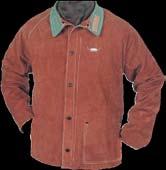 Arbeitsschutz Schweißerschutzbekleidung Schweißerschutzbekleidung aus Leder Material Chromnarbenleder Größen 48-54 Schweißerschutzjacke,