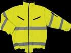 Arbeitsschutz Warnschutzbekleidung Warnschutzpilotenjacken Material 100% Oxford-Nylon, Steppfutter Ausführung abtrennbare