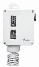 00 Raumthermostat Danfoss RT4 mit Fühler regulierbar von -5 bis +30 bis 10 Umschaltkontakt für Heizen oder Lüften Einstellbare