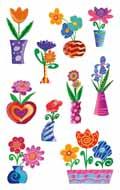 H o m e Creative K i ds Flower Stickers Vielfältige