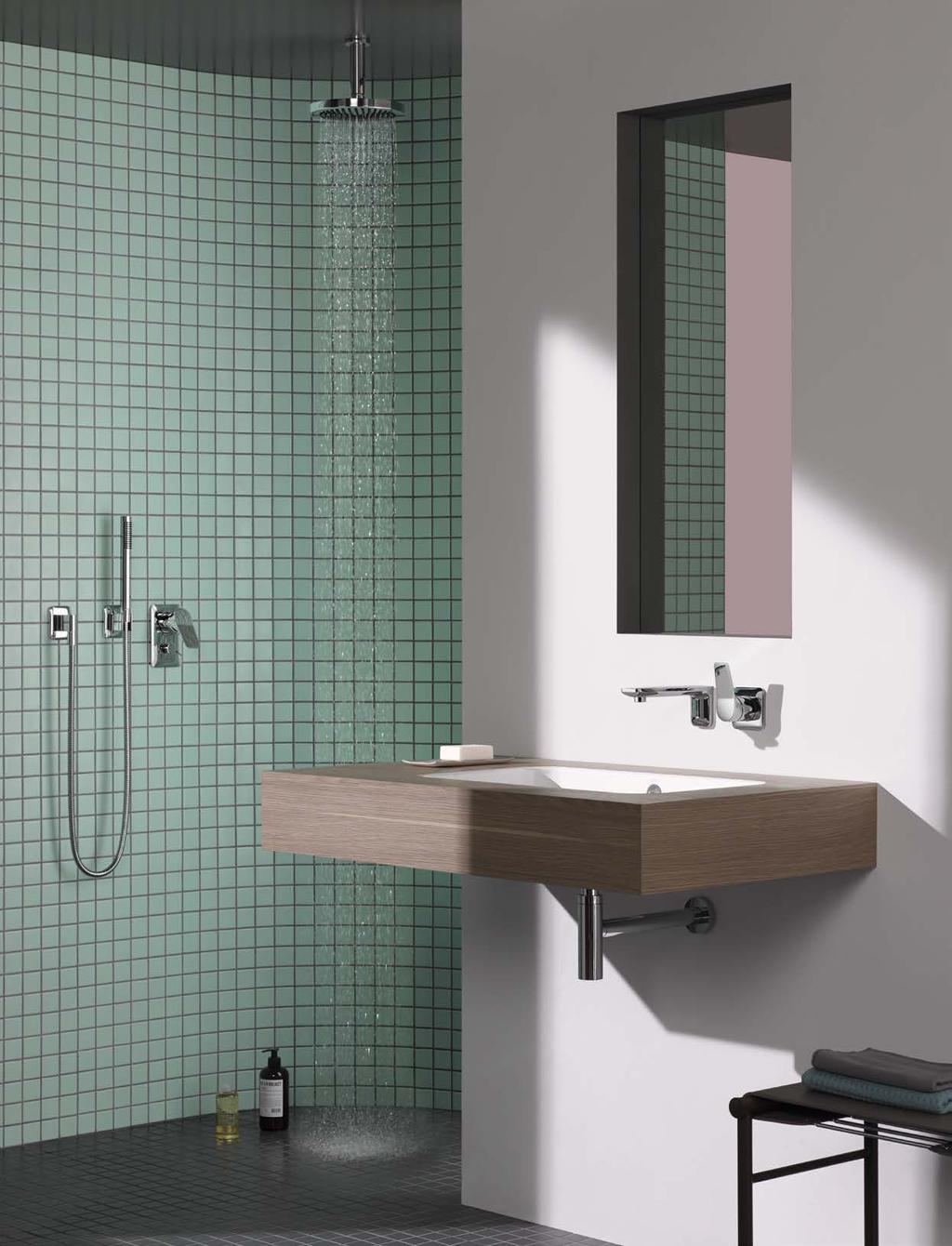 Accentuate your bathroom FR Qu est ce qui rend la salle de bain spéciale si spéciale? L approche au style affirmé des formes et des proportions. La ligne claire.