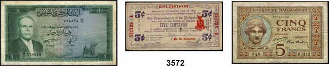 266 P A P I E R G E L D - A U S L A N D L O T S L O T S L O T S 3568 Djibouti, 10.000 Francs o.d.(1999); Jugoslawien, 1000 Dinara 1.5.1963 und Vietnam, 200 Dong 1987. Pick 41; 75 a und 100.