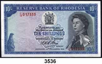 ...gebraucht 20,- 3535 Rhodesien, 10 Shillings 1.9.1926.