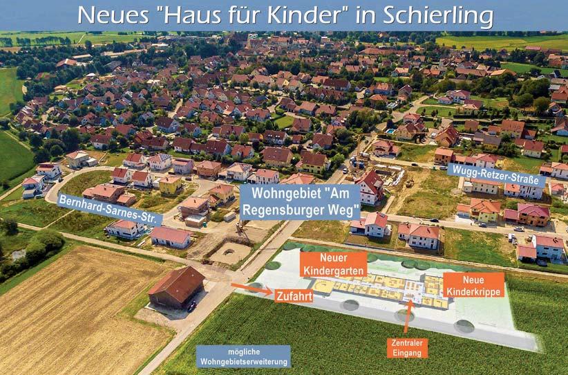 Mit dem Spatenstich ist der Startschuss für das neue Haus für Kinder gefallen, das derzeit im Anschluss an das neue Wohngebiet Am Regensburger Weg gebaut wird.