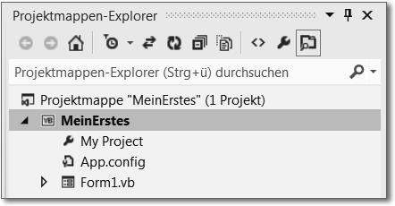 1.4 Visual Basic 2012-Entwicklungsumgebung Der Projektmappen-Explorer (engl.
