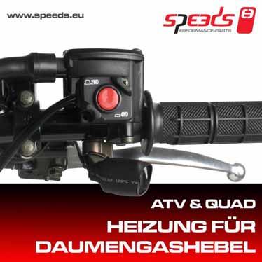 Universal Heizung für Daumengashebel ATV / QUAD Formschöne